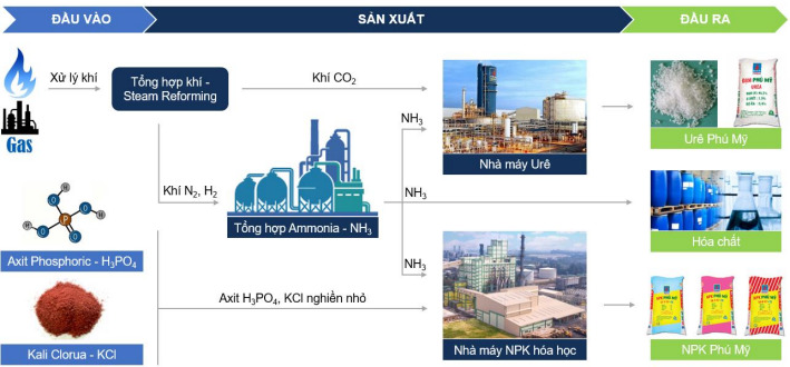 Chuỗi giá trị sản xuất của Tổng công ty Phân bón và Hóa chất Dầu khí